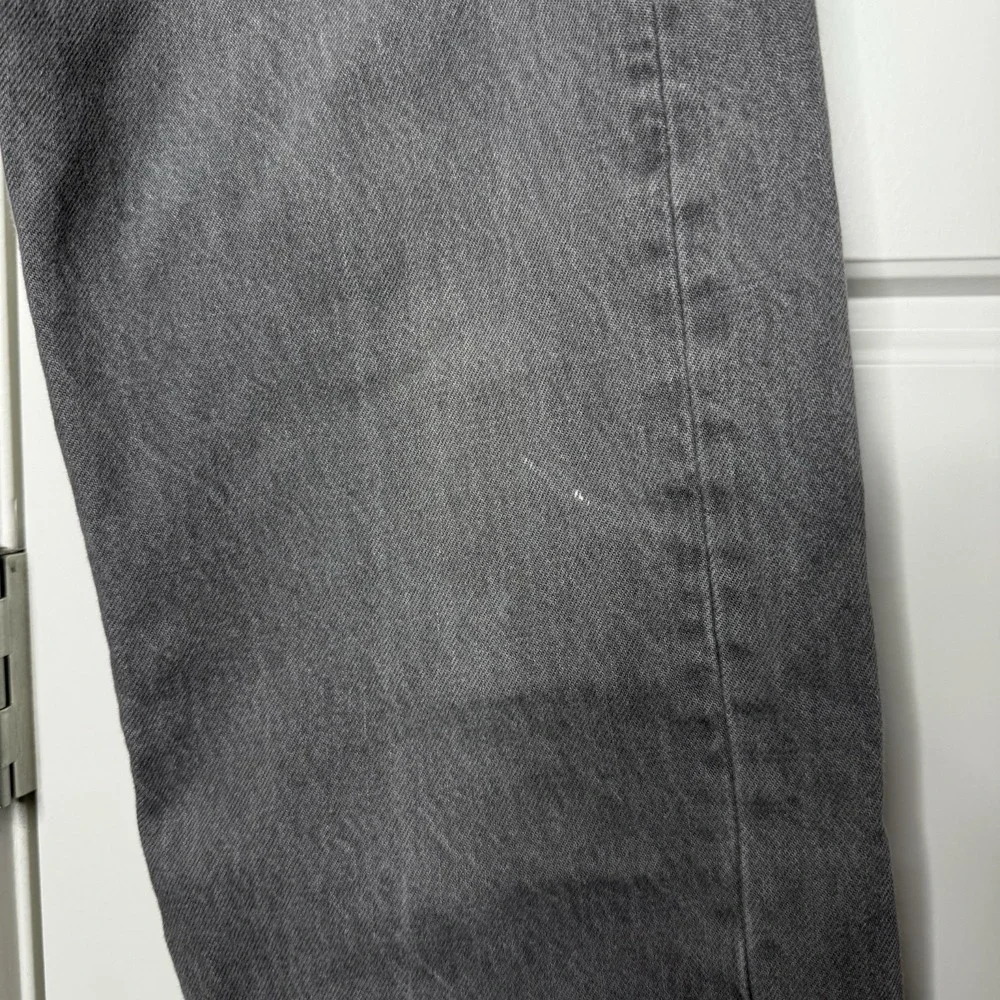 Levi's 501 Jeans Men's 33/31 Gray Button Fly Straight Fit Denim Stonewash